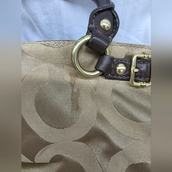 Coach Madison OP Art Sateen Sophia Satchel - Picture 7 of 16